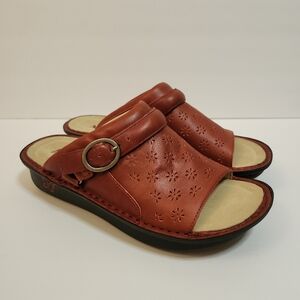 Alegria KLO6107 Klover Slide Leather Adj. Arch Support Womens EU41 10US NWOB